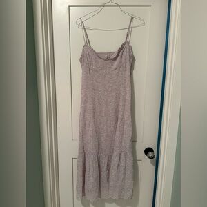 Wilfred Aritzia Light Purple Maxi Dress with thin Straps